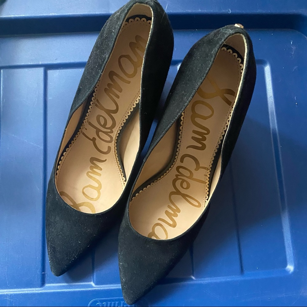 SAM EDELMAN Black Block Heels 8.5